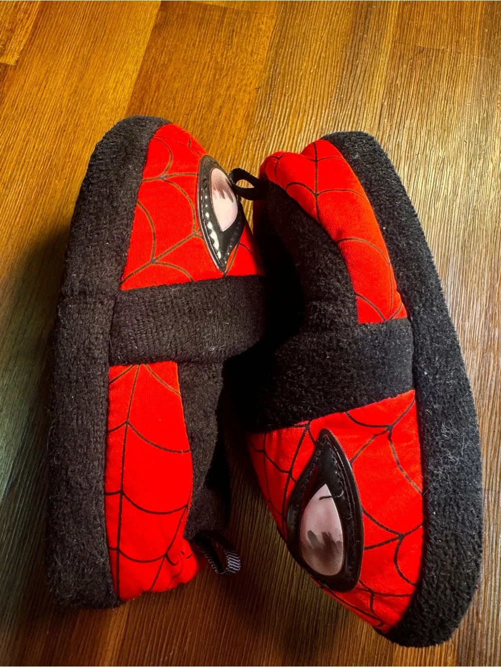 Marvel Spider-Man Boys Plush Slippers Size 7/8